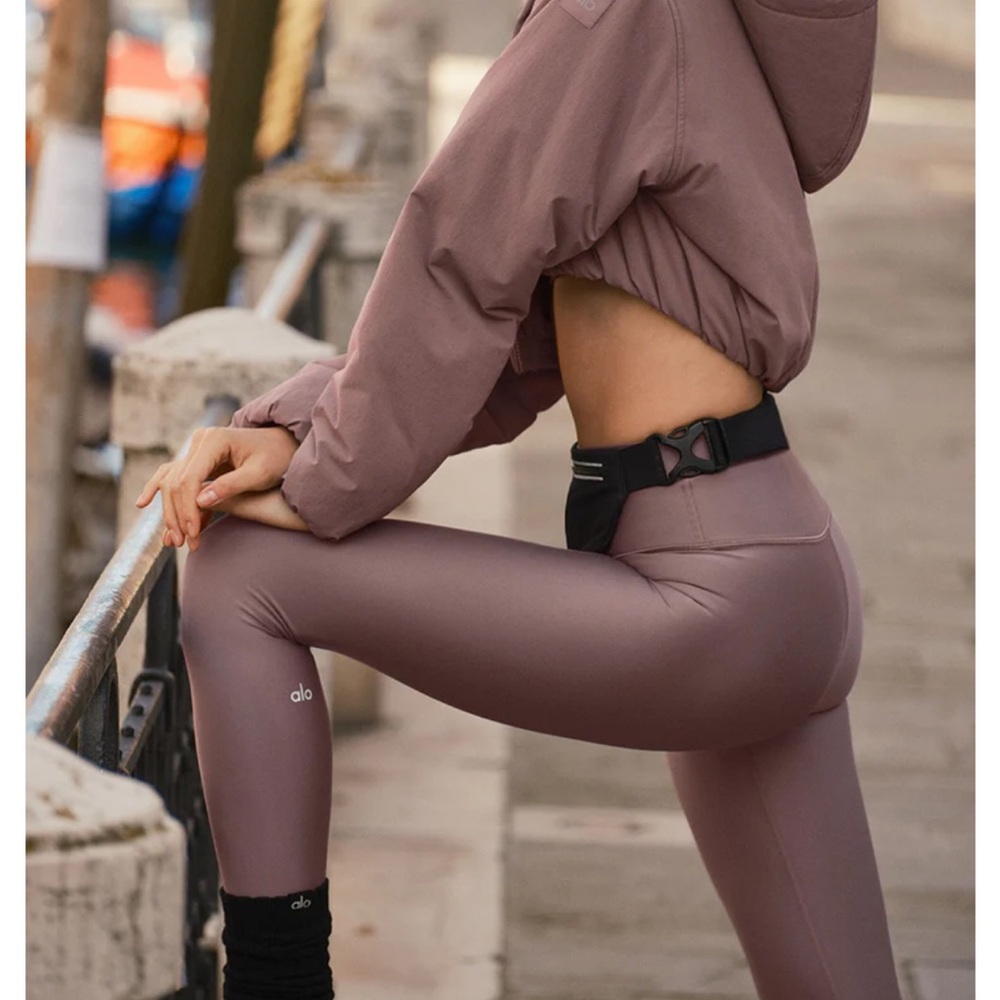 ALO Yoga Purple High-Waisted Leggings